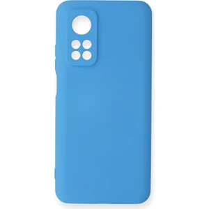 Bilişim Aksesuar  Xiaomi Mi 10T Kılıf Nano Içi Kadife  Silikon - Mavi