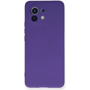 Bilişim Aksesuar  Xiaomi Mi 11 Kılıf Nano Içi Kadife  Silikon - Mor