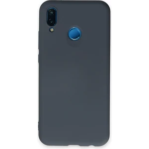 Bilişim Aksesuar  Huawei P20 Lite Kılıf Nano Içi Kadife  Silikon - Gri