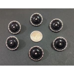 İlhan Düğme Trençkot Düğmesi Siyah 6 Adet