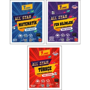 Newton Yayınları 7. Sınıf Matematik - Fen - Türkçe All Star Soru Bankası 3 Kitap