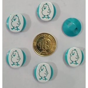 İlhan Düğme Bebek Yelek Düğmesi Lazer Çizim-6 Adet