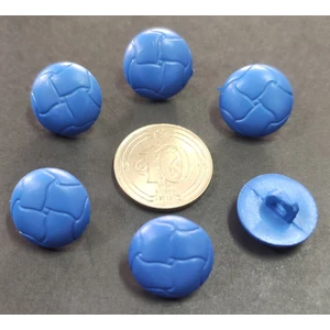 İlhan Düğme Deri Görünümlü Bebek Düğmesi Saks Mavi