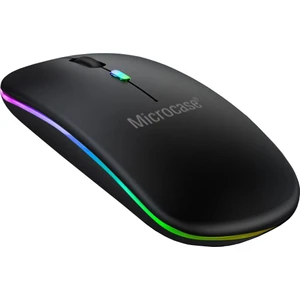 1600 Dpı Şarj Edilebilir 2.4 Ghz Rgb Işık Çift Modlu Bluetooth Mouse - AL2767 Siyah