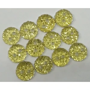 İlhan Düğme Metalize Taşlı Bayan Gömlek Düğmesi-12 Adet