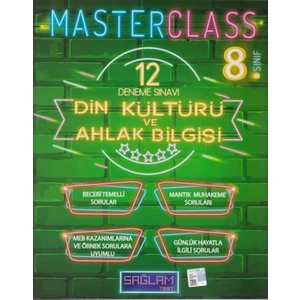 Sağlam Test 8. Sınıf Din Kültürü ve Ahlak Bilgisi Kültürü Masterclass 12 Deneme