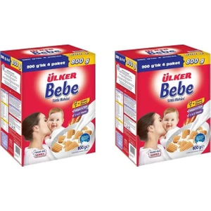 Bebe Sütlü Bisküvi 800 gr x 2 Adet
