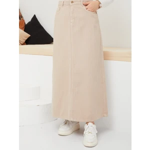 Kadın Etek Doğal Kumaş Uzun 90 cm Boy 37 cm Bel Ölçüsü Yaz Mevsimi İçin