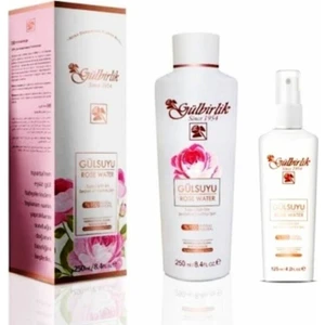 %100 Saf Doğal Gül Suyu 250 Ml. + Spreyli Gülsuyu 100 ml 2'li Ürün
