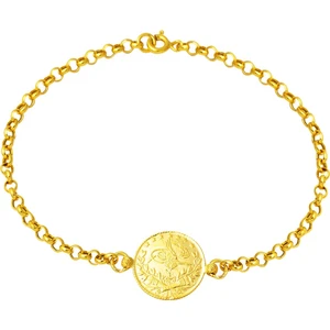 22 Ayar Çeyrek Reşatlı Altın Bileklik Modeli