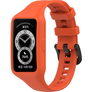 Huawei Band 7 Turuncu Için Silikon Band  (Yurt Dışından)