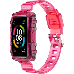 Huawei Grubu Için Şeffaf Silikon  Bandı 7kırmızı  (Yurt Dışından)