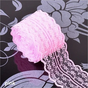 Organze Gipürlü Tül Dantel Şerit Kurdele Süsleme Malzemesi 4 cm 10 Metre