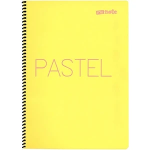 MyNote Flex Pastel Defter Spiralli PP Kapak 60yp Kareli A4 1 Adet