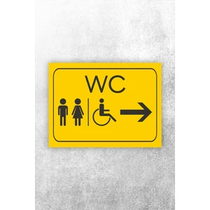 Wc Tuvalet Tabelası Kapı Yönlendirme