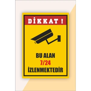 Iş Güvenliği Bu Bölge Kamera Ile Izlenmektedir Levhası