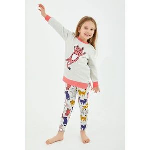 Spotted Cat Bejmelanj Kız Çocuk Tayt Takım