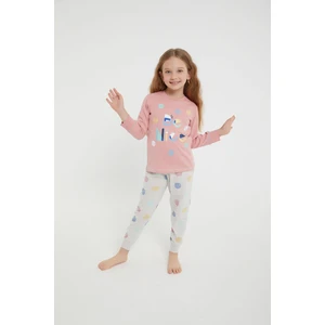 Be Nice Pembe Kız Çocuk Uzun Kol Pijama Takım