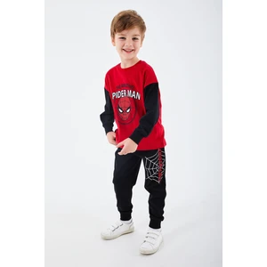 Marvel Comics Spider Man The Amazing Kırmızı Erkek Çocuk Uzun Kol Pijama Takım
