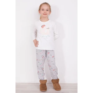 Pierre Cardin Worry Less Krem Kız Çocuk Uzun Kol Pijama Takım