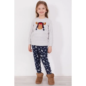 Deer Grimelanj Kız Çocuk Uzun Kol Pijama Takım