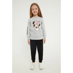 Minnie Mouse Lisanslı Grimelanj Kız Çocuk Eşofman Takım