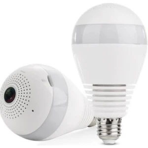 Cmr8 Wifi Panoramik 360 Derece Ampul Kablosuz Kamera Balık Gözü Bebek Izleme