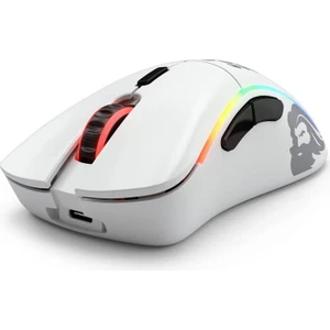 Model D- Minus Kablosuz Mat Beyaz Orta/Küçük El RGB Oyuncu Mouse GLO-MS-DMW-MW