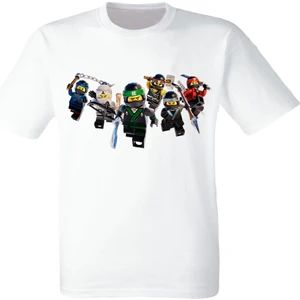 Yapo Ticaret Ninjago Baskılı  Beyaz Tişört