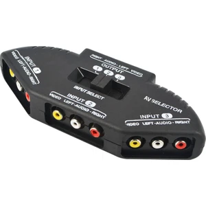 Rca Audio Video Kompazit Seçici 3in1 Ses Video Anahtarlı Splitter