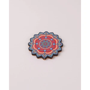 Mandala Desenli 6lı Bardak Altlığı