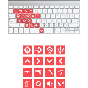 Quart Aksesuar Valorant Jett Klavye Sticker Set Klavye Etiketi