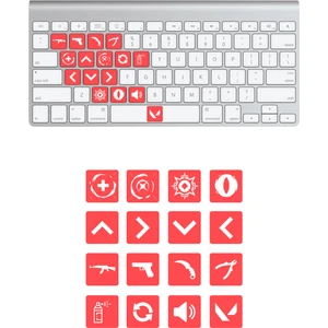 Quart Aksesuar Valorant Reyna Klavye Sticker Set Klavye Etiketi
