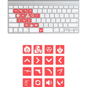 Quart Aksesuar Valorant Viper Klavye Sticker Set Klavye Etiketi