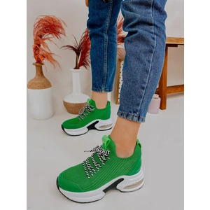 Çimen Yeşil Kışlık Triko (Jack) Kadın Sneakers
