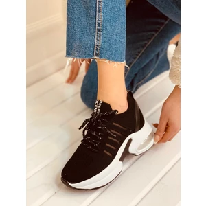 Siyah Triko (Veni) Kadın Sneakers