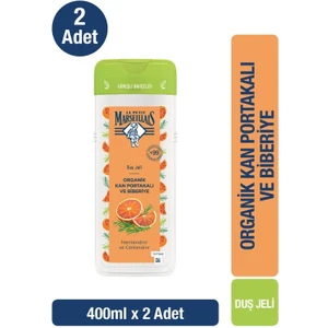 Le Petit Marseillais Organik Kan Portakalı Ve Biberiye Duş Jeli 400 ml X2