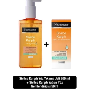 Yüz Temizleme Jeli ve Nemlendirici Sivilce Karşıtı Etki 150 ml + 50 ml Yağsız