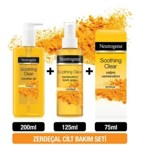 Soothing Clear Micellar Jel 200 ml + Tonik 125 ml + Yağsız Nemlendirici 75 ml