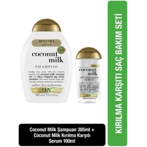OGX Besleyici Coconut Milk Sülfatsız Şampuan 385 ml+Serum 100 ml