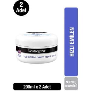 Norveç Formülü Hızlı Emilen Bakım Kremi 200 MlX 2 Adet