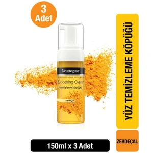 Neutrogena Soothing Clear Zerdeçalli Yüz Temizleme Köpüğü 150 ml X3