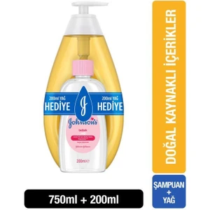 Johnson's Bebek Şampuanı 750 ml + Johnson's Bebek Yağı 200 ml