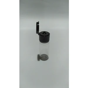 8 ml Siyah Fliptop (Açmalı) Kapaklı Likit Dezenfektan Kolonya Pet  Şişesi 25'li