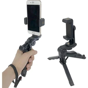 Telefonlar Için Mini El Tutucu Tripod Vlog Video Fotoğraf - Model AL2461