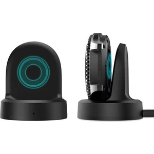Samsung Galaxy Watch Gear S2 S3 S4 Sort USB Akıllı Saat Şarj Kablosu Standı