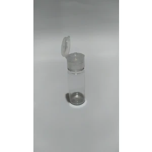 8 ml Şeffaf Fliptop (Açmalı) Kapaklı Likit Dezenfektan Kolonya Pet  Şişesi 10'lu