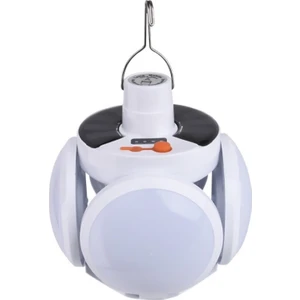 Solar LED Kamp Lambası – Işıldak – Usb’den / Gün Işığında Şarj- 5 Kanatlı – 90°