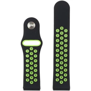 Honor Watch Gs Pro Için Delikli Silikon Kordon Kayış Siyah Yeşil