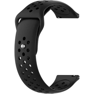 Amazfit Bip S Için Delikli Silikon Kordon Siyah